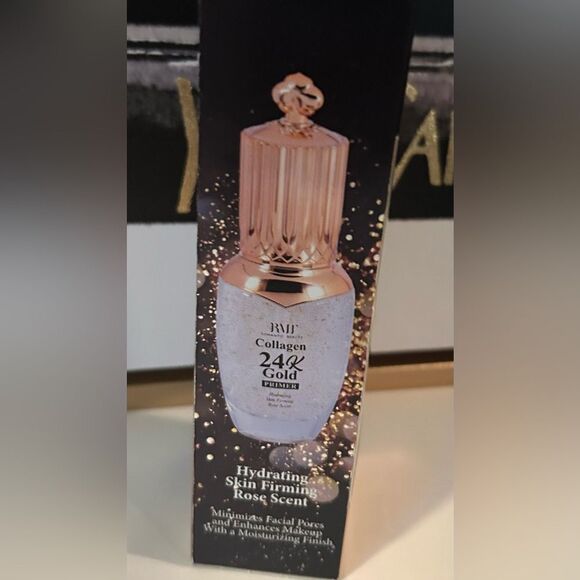 Romantic Beauty 24K Gold Collagen Primer hydrating Rose scent primer NWT - Picture 5 of 5